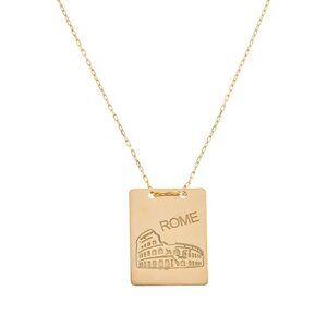 Dieci 10Kt Solid Gold 18" Necklace Rome Necklace Nwt